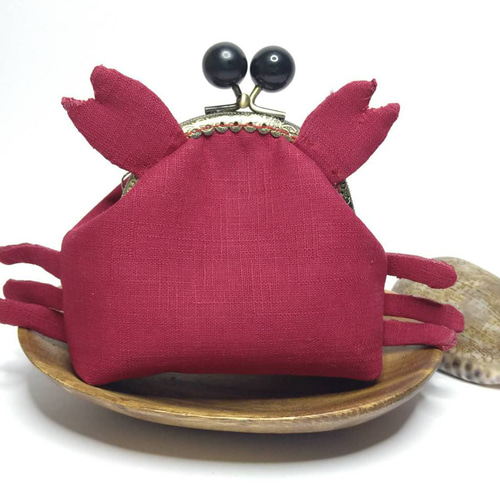 カニ】スタイリッシュなゴールド小銭入れ 小銭入れ・コインケース 蒔月