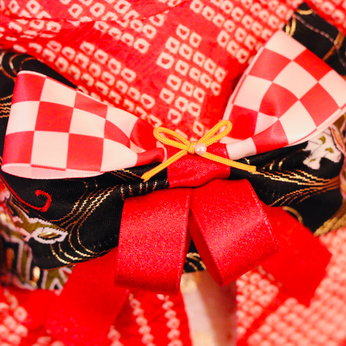 aibo 艶やかきもの：総絞り（aiboちゃん用・ハンドメイドのお洋服