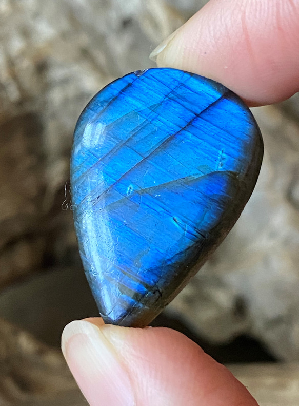 Topクォリティ ブルーフラッシュ AAA  Labradorite ルース 12 天然石 15枚目の画像