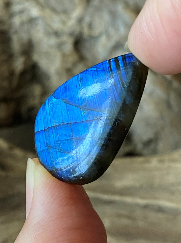 Topクォリティ ブルーフラッシュ AAA  Labradorite ルース 12 天然石 13枚目の画像