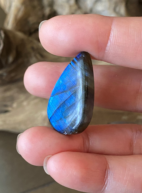 Topクォリティ ブルーフラッシュ AAA  Labradorite ルース 12 天然石 5枚目の画像