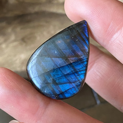 Topクォリティ ブルーフラッシュ AAA  Labradorite ルース 12 天然石 3枚目の画像