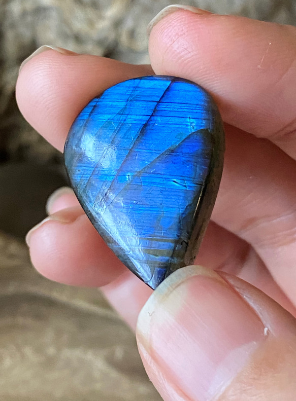 Topクォリティ ブルーフラッシュ AAA  Labradorite ルース 12 天然石 17枚目の画像