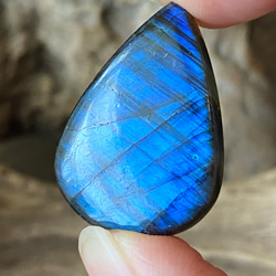 Topクォリティ ブルーフラッシュ AAA  Labradorite ルース 12 天然石 11枚目の画像