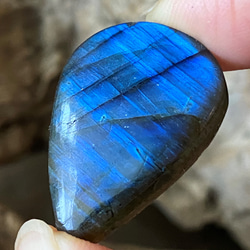 Topクォリティ ブルーフラッシュ AAA  Labradorite ルース 12 天然石 16枚目の画像