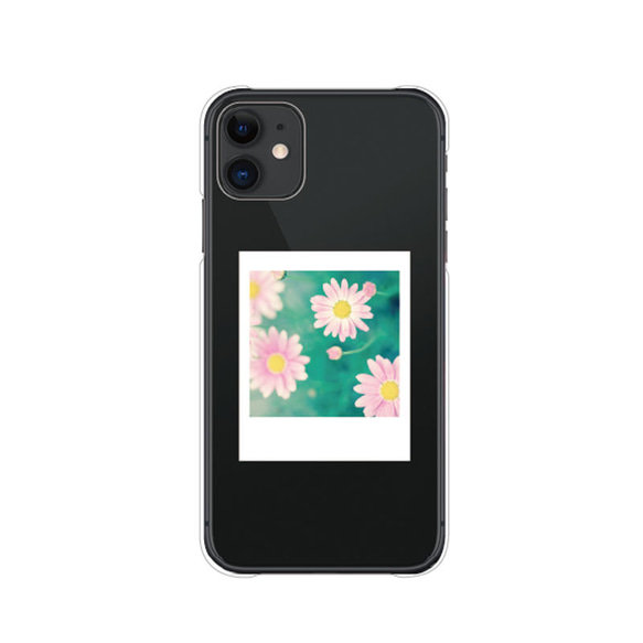 名入れ スマホケース iPhone15 14 pro Xperia ほぼ全機種対応 透明 カバー 花 フォト 送料無料 6枚目の画像