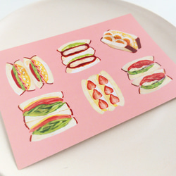ポストカード【サンドイッチ】 2枚目の画像