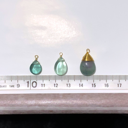 中サイズ】すぐに使える！ワイヤーカン付き 天然石フローライト
