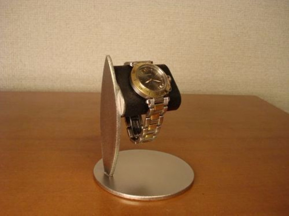 時計スタンド　プレゼント　名入れ　ラッピング　腕時計スタンド　ブラックコルクデスクスタンド 4枚目の画像