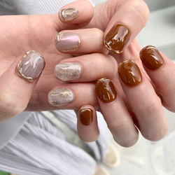 ﾈｲﾙﾁｯﾌﾟ ミラー/ニュアンス/結婚式/振袖/トレンド/オーロラ/ブルー