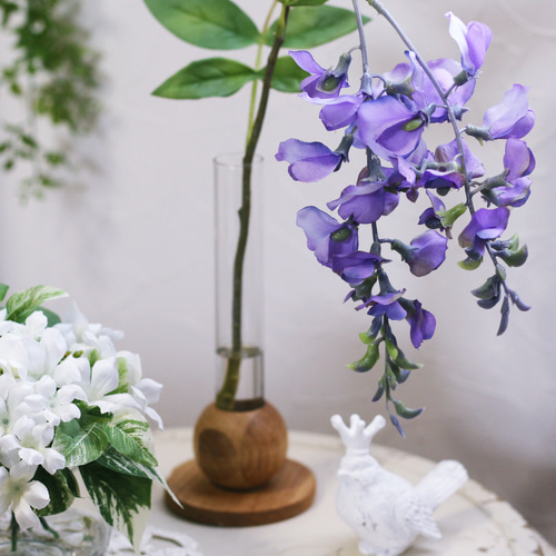 藤の一輪挿し 水替え不要!!ガラス器アレンジ アートフラワー SEASON