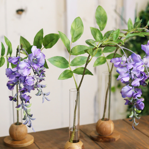 藤の一輪挿し 水替え不要!!ガラス器アレンジ アートフラワー SEASON