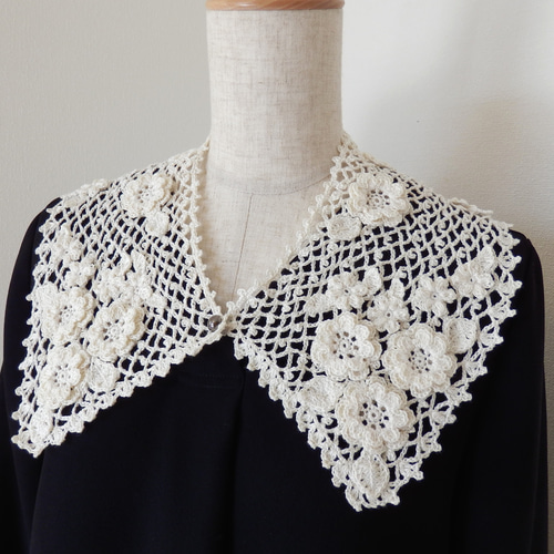 かぎ針編み ラミークロッシェレースのつけ襟 『花のワルツ』 その他