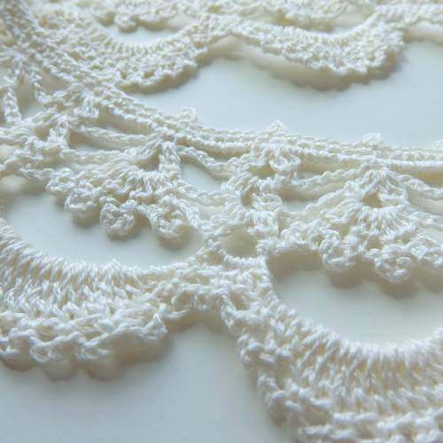 かぎ針編み ラミークロッシェレースのつけ襟 『秘密の恋』 その他