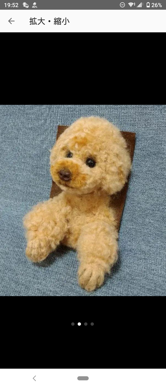 羊毛フェルト　オーダーメイド　愛犬フレーム 7枚目の画像