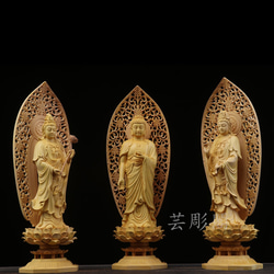 仏像 三面観音 仏堂供養観音三聖仏像 鎮宅 辟邪 開運 風水 招財 工芸品 置物 仏像 三面観音 仏堂供養観音三聖仏像 鎮宅 辟邪 開運 風水 招財