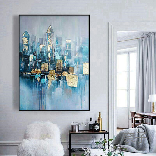 抽象的な建築現代ミニマリスト北欧絵画n 壁掛けラック・ウォール  