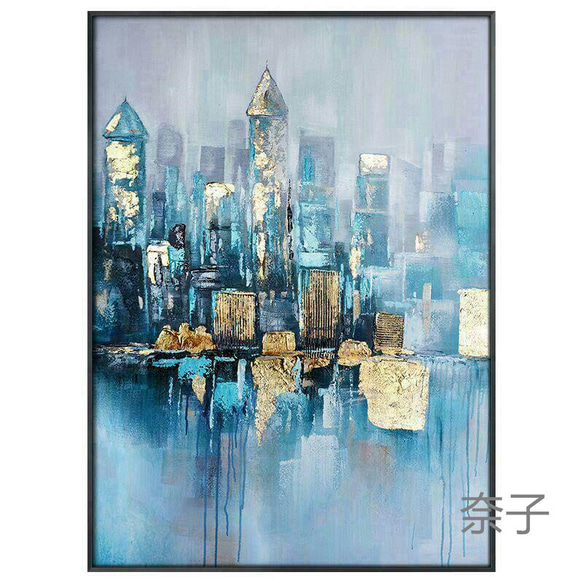 抽象的な建築現代ミニマリスト北欧絵画n 壁掛けラック・ウォール  