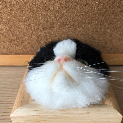 羊毛フェルト 猫 はちわれ猫さん フレーム猫 羊毛フェルト にじ 羊毛フェルト 猫 はちわれ猫さん フレーム猫 羊毛フェルト にじ