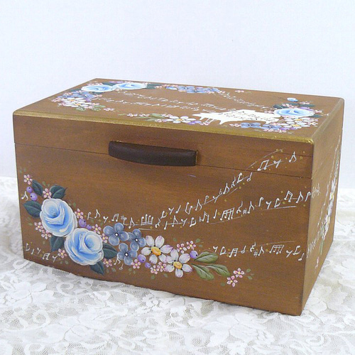 ご予約品❤バラのファンシーボックス（トールペイント） フリー