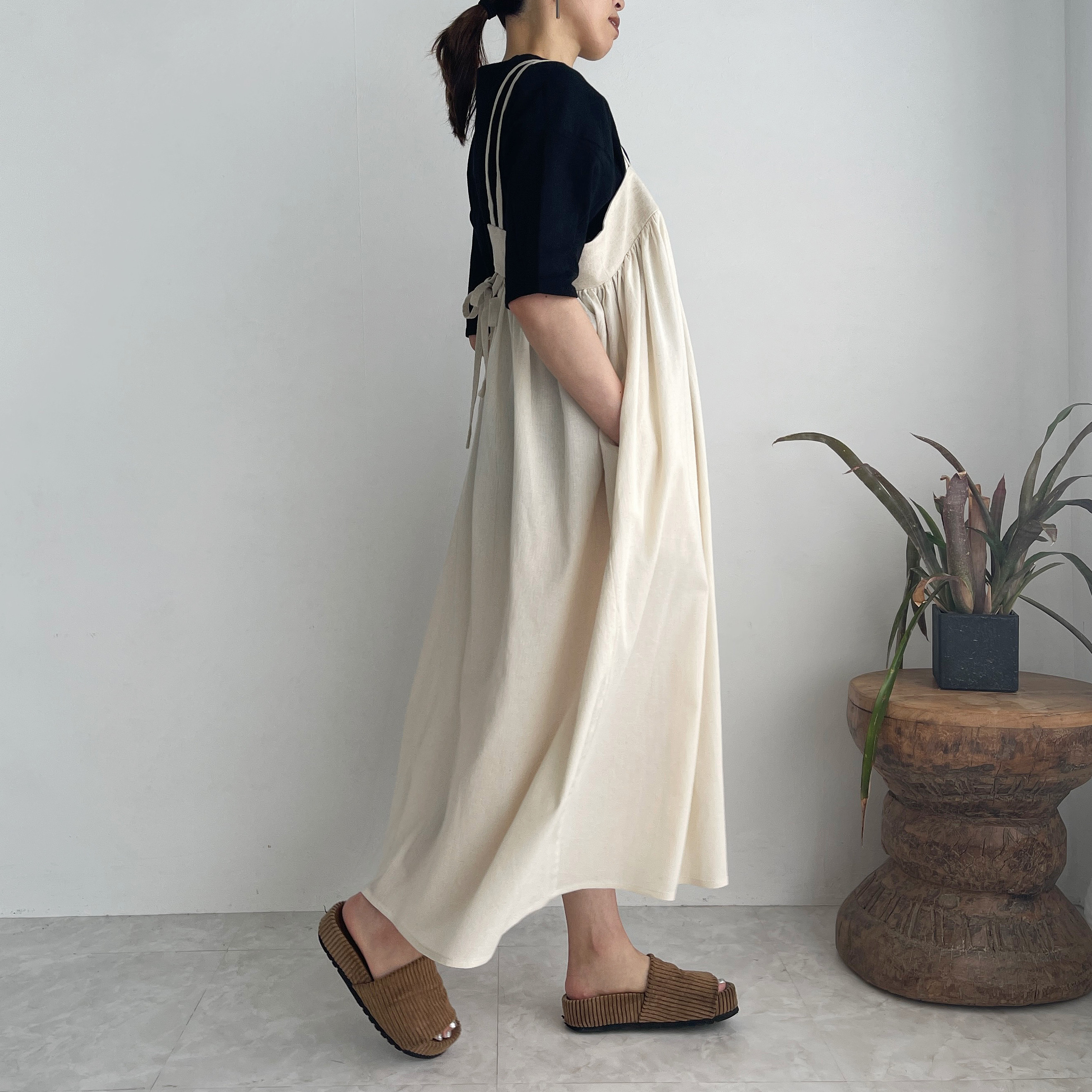 自由自在ストラップワンピース(バニラ)