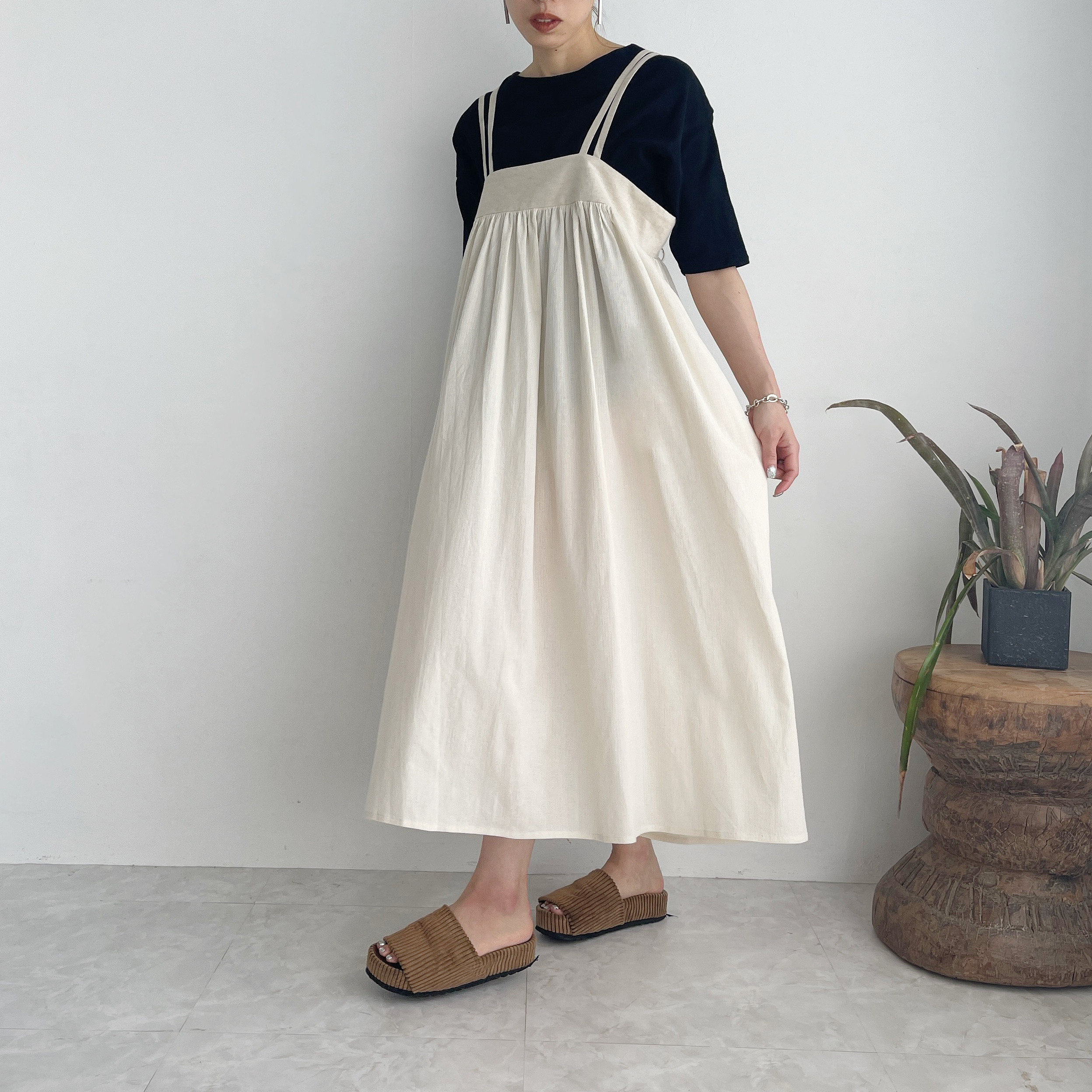 自由自在ストラップワンピース(バニラ)