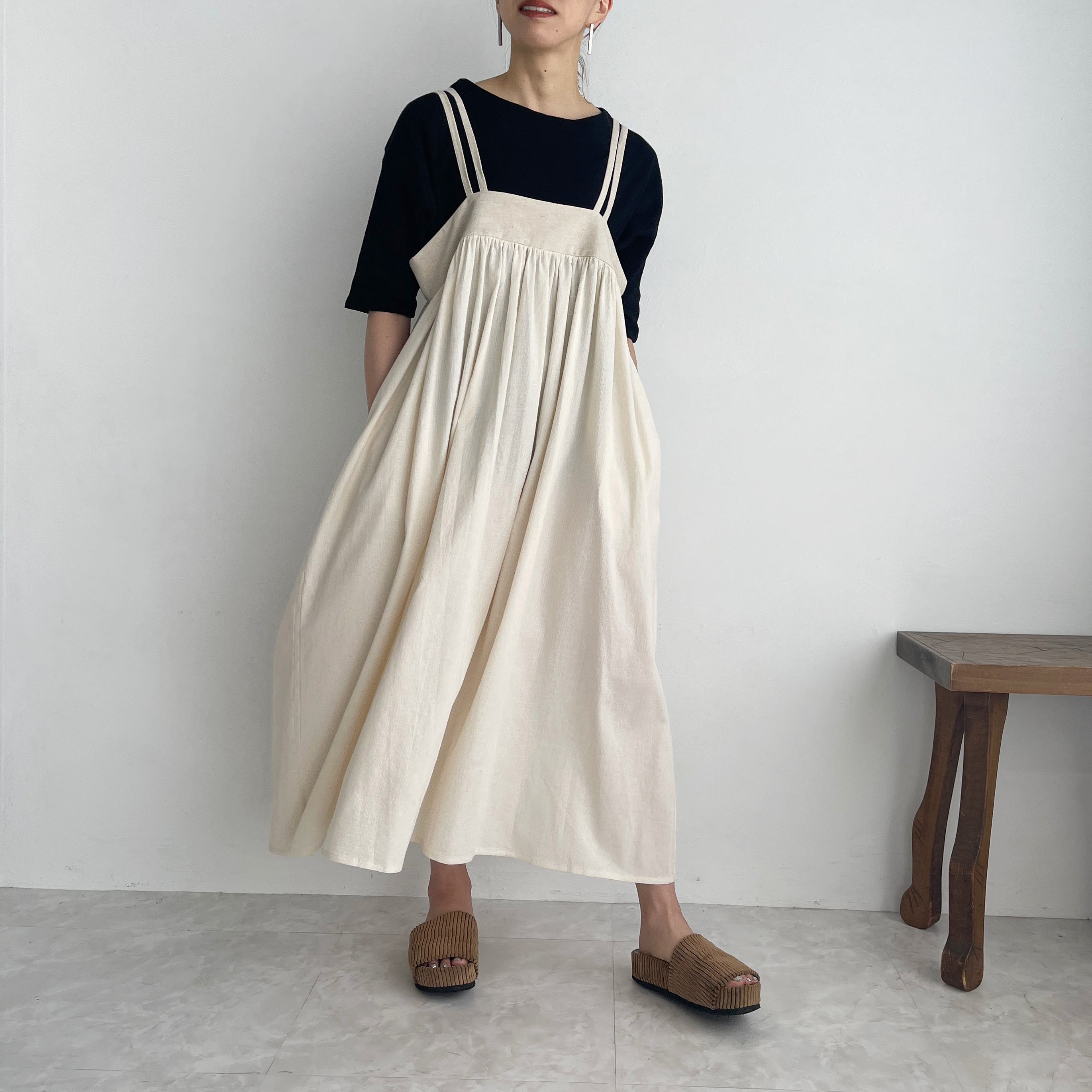 自由自在ストラップワンピース(バニラ)