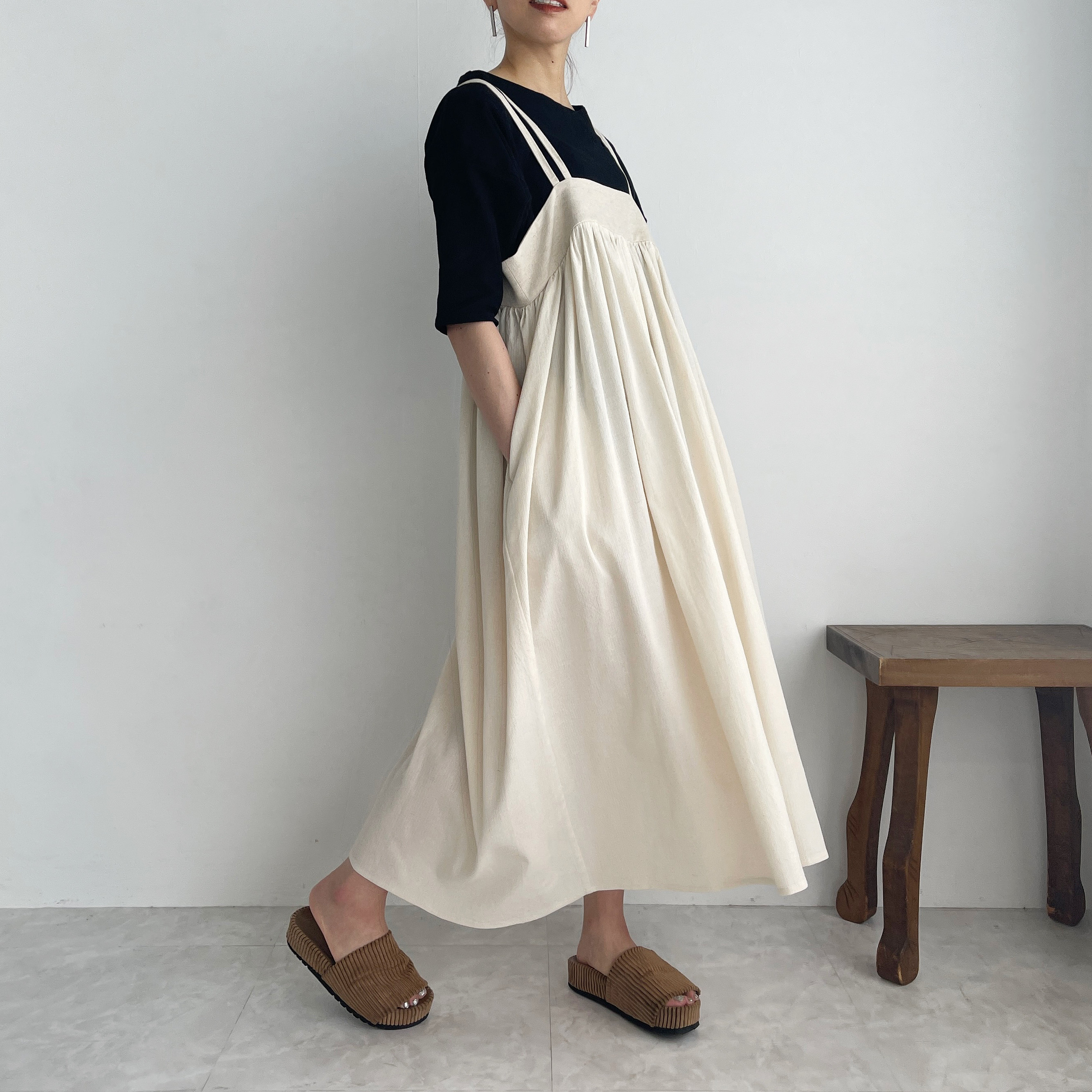 自由自在ストラップワンピース(バニラ)