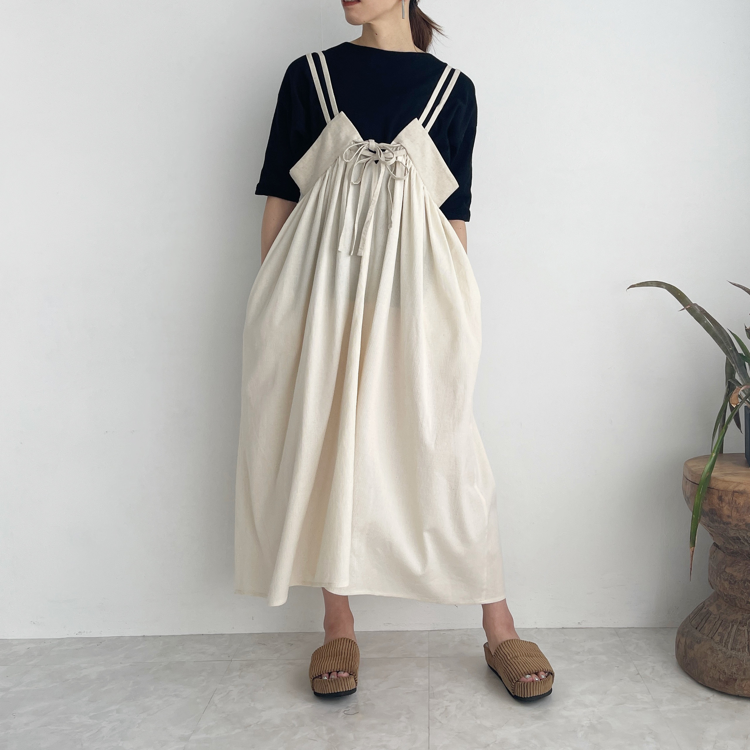 自由自在ストラップワンピース(バニラ)