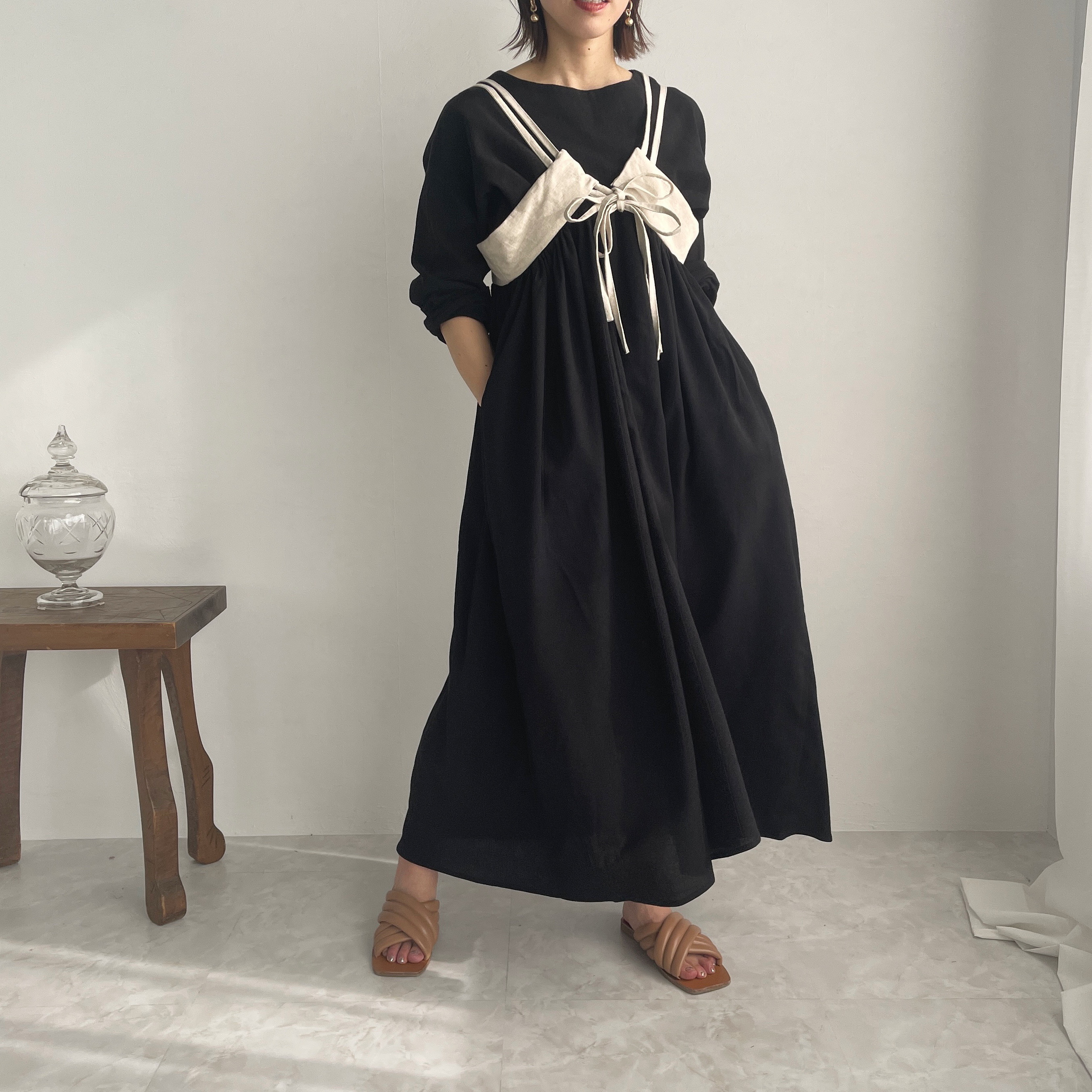 自由自在ストラップワンピース(バニラ)