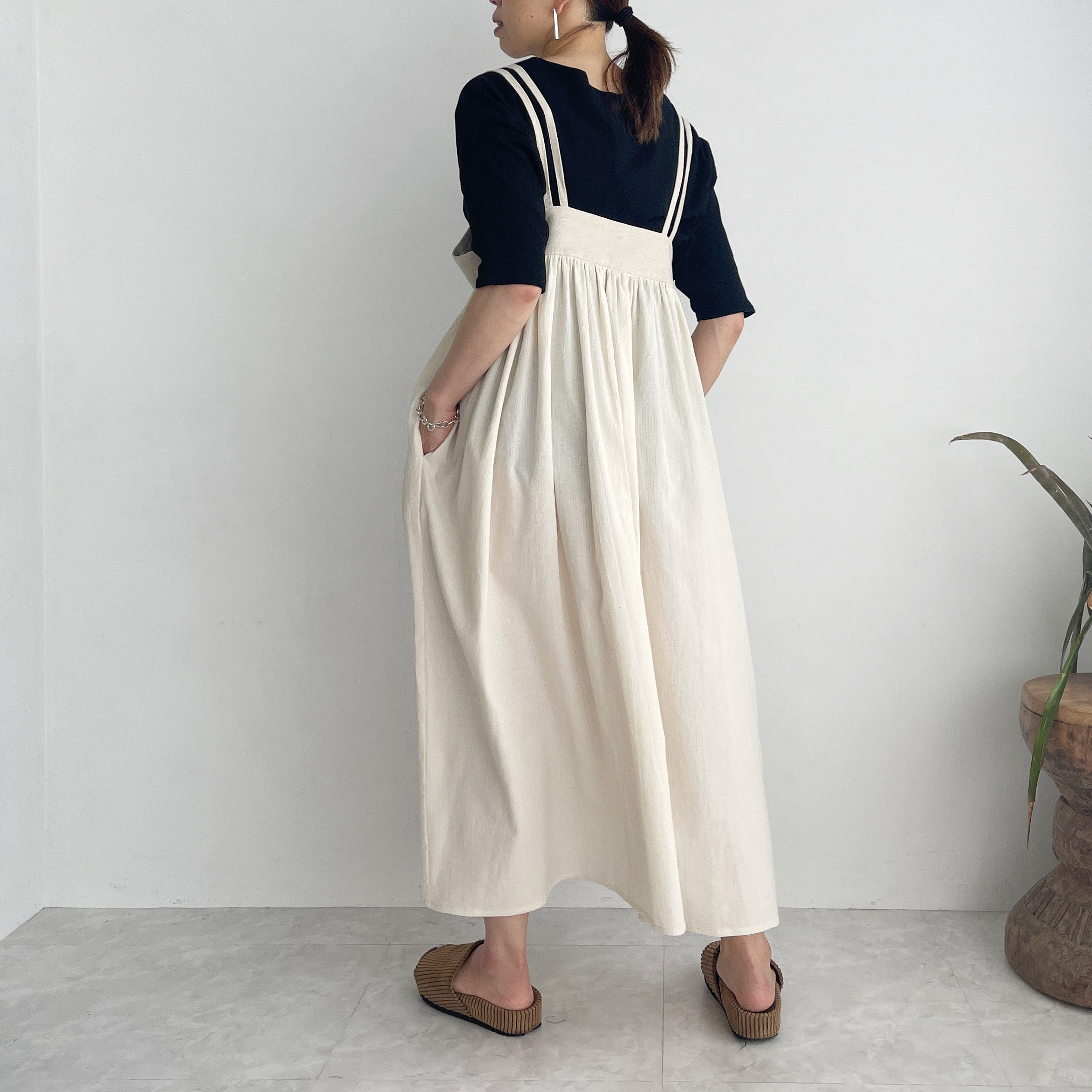 自由自在ストラップワンピース(バニラ)