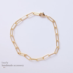 ちか☺︎ 1点作品☆ スクエア枠ネフライトブレスレット スクエアチェーンブレスレット ゴールドカラー｜ハンドメイド