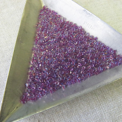 カットビーズ　フィッシャ×ライトブルー 4枚目の画像