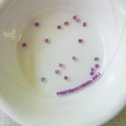 カットビーズ　フィッシャ×ライトブルー 2枚目の画像