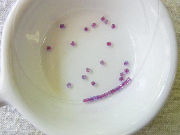 カットビーズ　フィッシャ×ライトブルー 2枚目の画像