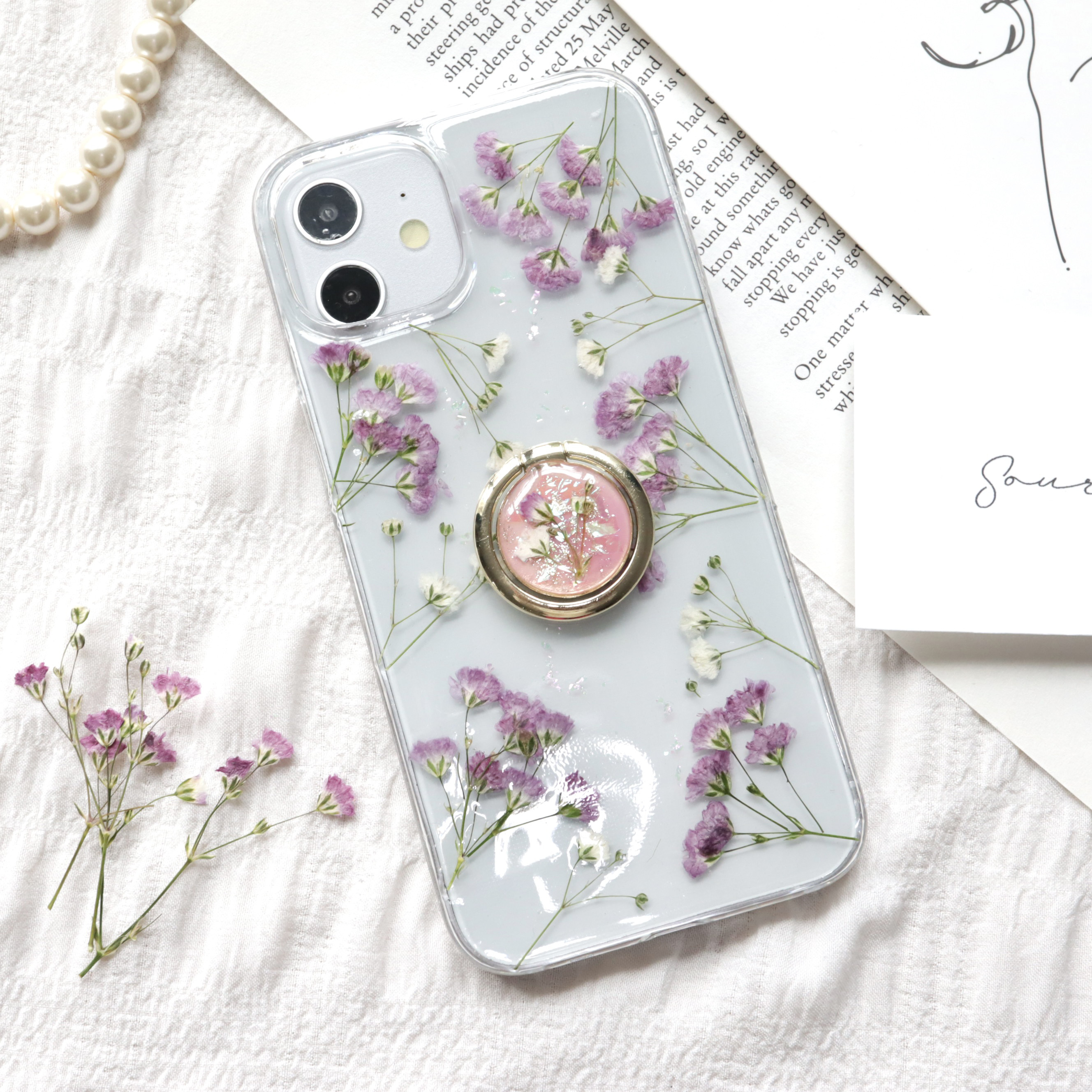 押し花 スマホグリップ❁✿  オーダーページ 押し花 スマホグリップ❁✿ オーダーページ