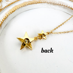 閃耀綠星施華洛世奇長項鍊 - 防過敏 第2張的照片