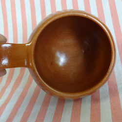 桂の木の一木彫りコーヒーカップ 9枚目の画像