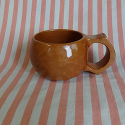 桂の木の一木彫りコーヒーカップ 7枚目の画像