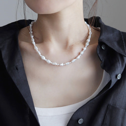 14kgf バロックパールのネックレス ネックレス・ペンダント MI.f