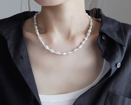 14kgf バロックパールのネックレス ネックレス・ペンダント MI.f