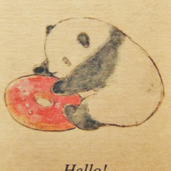パンダのメッセージカードセット 10枚目の画像