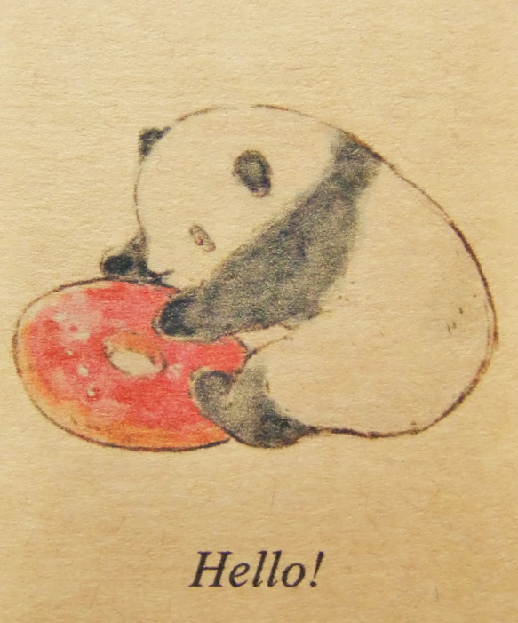 パンダのメッセージカードセット 10枚目の画像