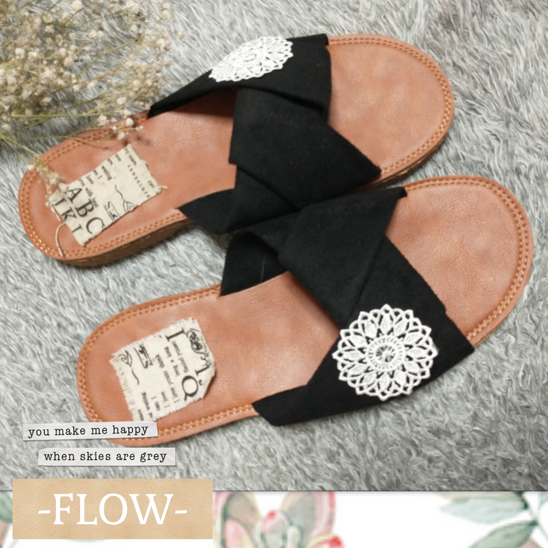 bighug 積み込め ジョルジュタマンコスサンダル○ブラック○24.5cm 