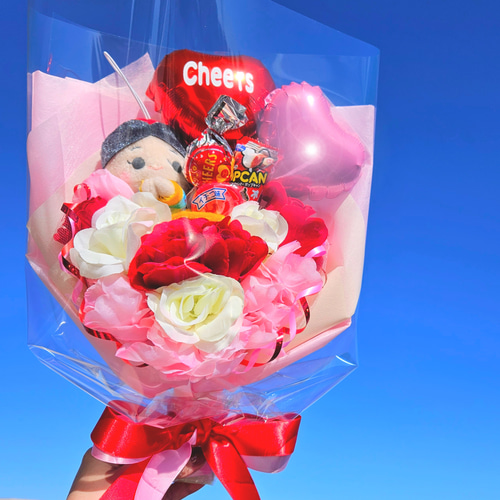 バルーンブーケ お菓子ブーケ 叱っ マスコット入 卒園 卒業 花束