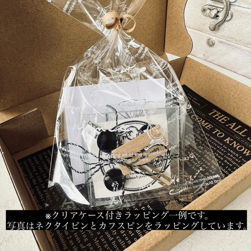 天然石ブラックオニキス カフスボタン カフリンクス 金具色①