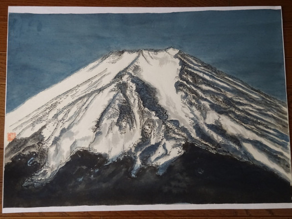 水墨画 富士山