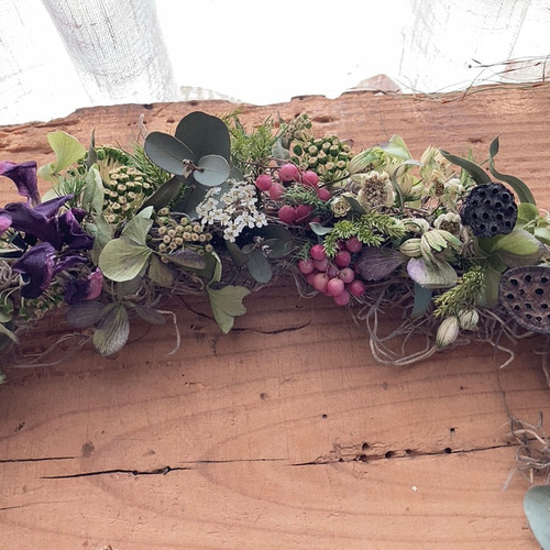 初夏の色合い オーバルリース リース mou 通販 13870647｜Creema(クリーマ)