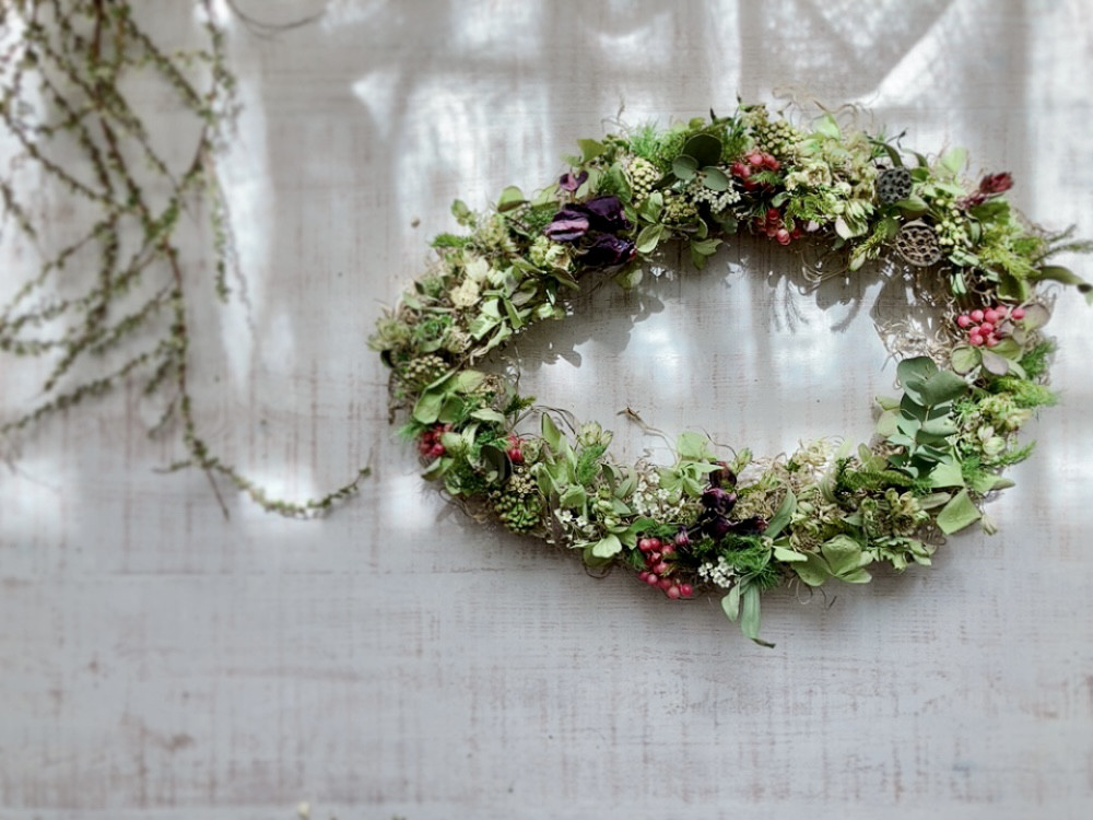 1.ユーカリオーバルリース 1.ユーカリオーバルリース