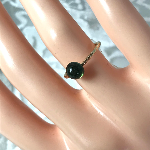 10月誕生石・・・ピンキーリング グリーントルマリン ring（5